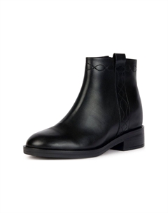 Ботильоны из гладкой кожи, черный Geox