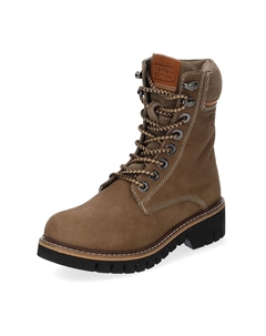 Кожаные/текстильные ботильоны, хаки Camel active