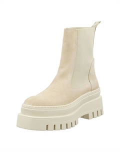 Кожаные/текстильные ботильоны, бежевый Steve madden