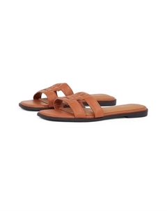 Классические слипоны Mules, кэмел Tommy hilfiger