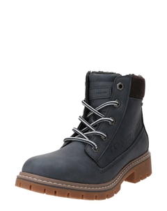 Ботильоны на шнуровке Lace-Up Ankle Boots, пыльно-голубой Tom tailor