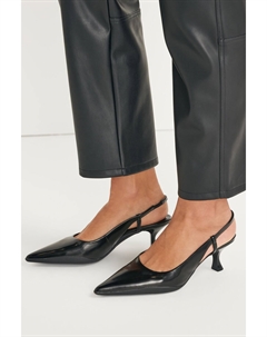 Туфли Forever Comfort на каблуке-уточке и ремешке на пятке, черный Next