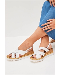 Спортивные туфли на танкетке Forever Comfort перекрестного дизайна, белый Next