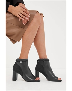 Туфли на блочном каблуке с открытым носком Forever Comfort, черный Next