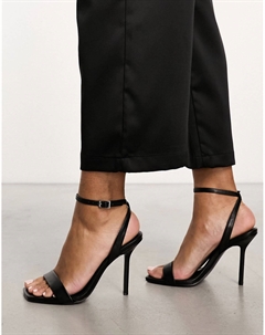 Босоножки Design Nali Barely There Heeled Pu, черный Asos