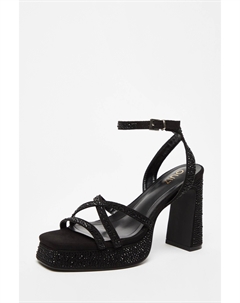 Туфли со стразами, черный Quiz