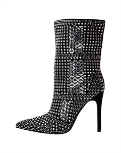 Ботильоны на каблуке Booties, черный Faina