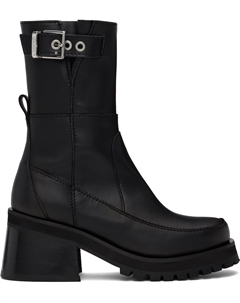 Женственные сапоги на платформе с пряжкой Ganni