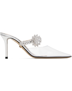 Прозрачные мюли с драгоценными камнями в виде цветка лотоса Mach & mach