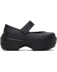 Черные туфли-лоферы Stomp Mary Jane Slip-On, черный/черный Crocs
