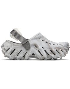 Белые и серые Эхо Мраморные Сабо, Moonlight/Multi Crocs