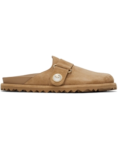 Бежевые фаянсовые мюли Jimmy choo