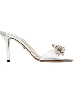 Мюли с серебряными заклепками и бантом Mach & mach