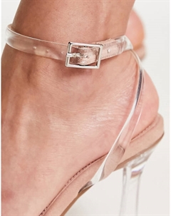 Прозрачные босоножки на едва заметном каблуке DESIGN Notion Asos