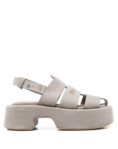 Замшевые сандалии с ремешками, серый Jw anderson