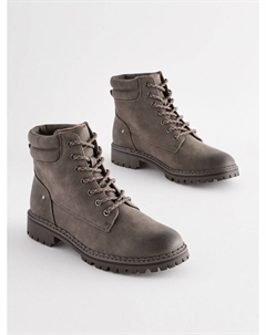 Ботильоны на шнуровке Lace-Up Ankle Boots, серый Next