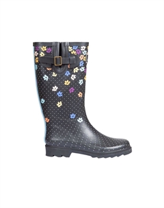 Сапоги резиновые Samira с принтом, черный Trespass