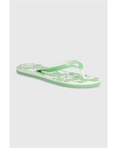 Шлепки, зеленый Roxy