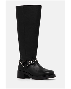 Женские сапоги Brenna из кожи с заклепками, черный Steve madden