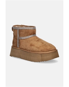 Зимние ботинки женские из синтетической замши, бежевый Steve madden