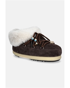 Зимние ботинки MB EVX MULE замшевые с шерстью, коричневый Moon boot