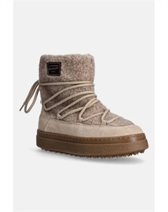 Женские зимние ботинки Snowhill из замши и овчины, бежевый Gant