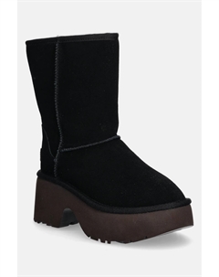 Замшевые ботильоны Classic Short New Heights, черный Ugg