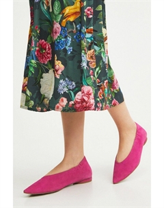 Замшевые балетки, розовый Medicine