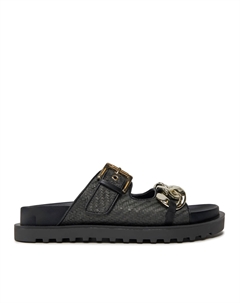 Сандалии с пряжками, черный Guess