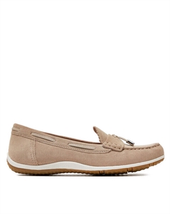 Мокасины D Vega Moc D35DNA 00022 C6738 Lt Taupe, коричневый Geox
