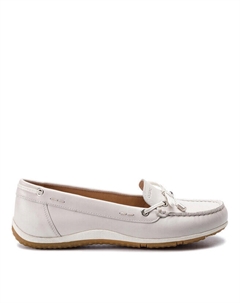 Мокасины D Vega Moc B D92DNB 043BC C1002 Off White, белый Geox