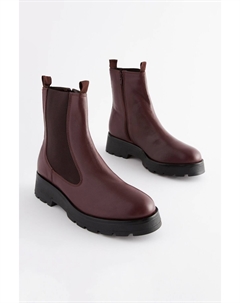 Кожаные ботинки челси Forever Comfort на толстой подошве, красный Next