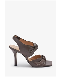 Фирменные сандалии с двойным узлом, коричневый Next