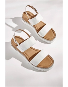 Кожаные спортивные туфли на танкетке Forever Comfort, белый Next