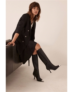 Ботинки на высоком каблуке Forever Comfort с отрезанными носками, черный Next