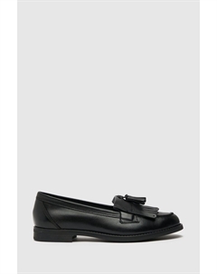 Черные мокасины широкого кроя с кисточками Compass, черный Schuh