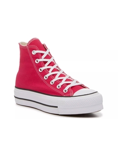 Высокие кеды Chuck Taylor на платформе — женские, ярко-розовые Converse