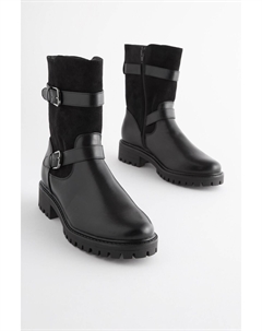 Байкерские ботильоны с пряжкой Forever Comfort, черный Next