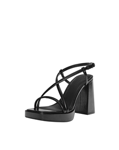 Босоножки на высоком каблуке Sandals, черный Pull & bear