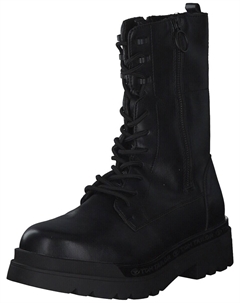 Ботильоны на шнуровке Lace-Up Ankle Boots, черный Tom tailor