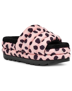 Тапочки cheetah print slippers 'pink', розовый Ugg