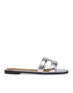 Шлепанцы, серебряный Tommy hilfiger