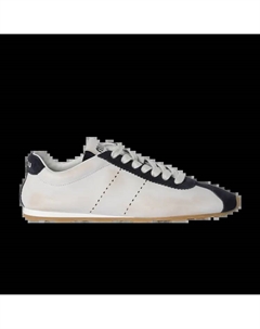 Кроссовки Wmns Plume Suede Sneaker White Blue, синий Miu miu