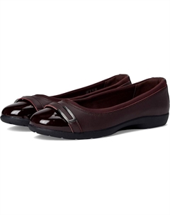 Туфли на плоской подошве Meadow Rose, цвет Wine Combi Leather Clarks