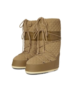 Ботинки унисекс Icon стеганые высокие, карамель Moon boot