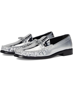 Лоферы Lottie Bow Loafer, серебряный Stuart weitzman
