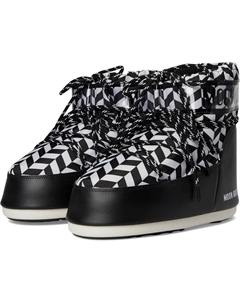 Ботинки Unisex Icon Low Optical, черный/белый Moon boot