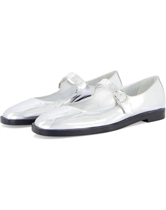 Туфли на плоской подошве Loralei Mary Jane, серебряный Stuart weitzman