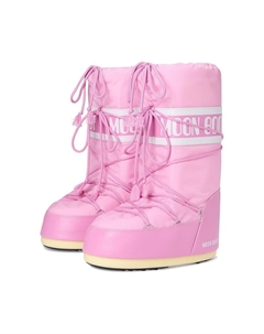 Зимние сапоги с логотипом на толстой подошве, розовый Moon boot