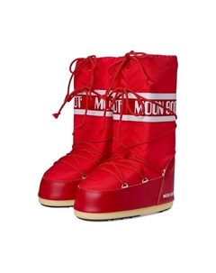 Зимние сапоги с логотипом на толстой подошве, красный Moon boot